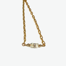 Diamond Paper Clip Chain Necklace | Gemini Birthstone