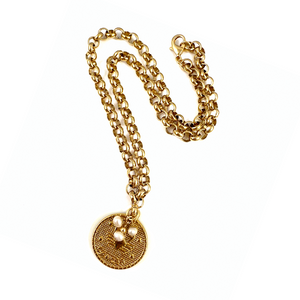 Astrology Coin Necklace | Cancer - 22"