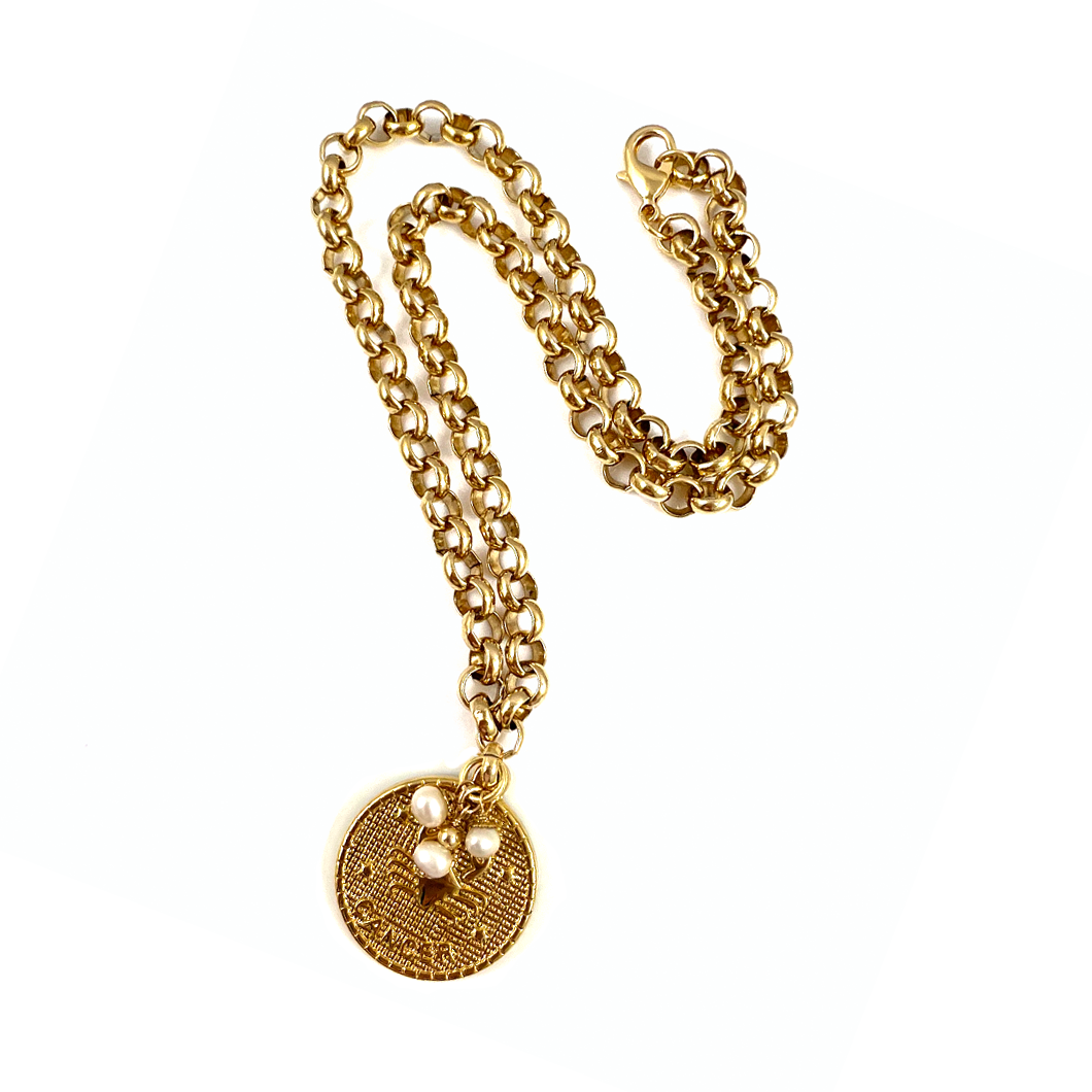 Astrology Coin Necklace | Cancer - 22