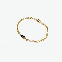Diamond Paper Clip Chain Bracelet | Capricorn
