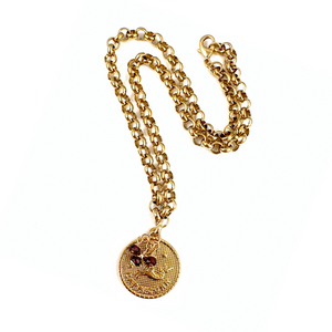 Astrology Coin Necklace | Capricorn 22"