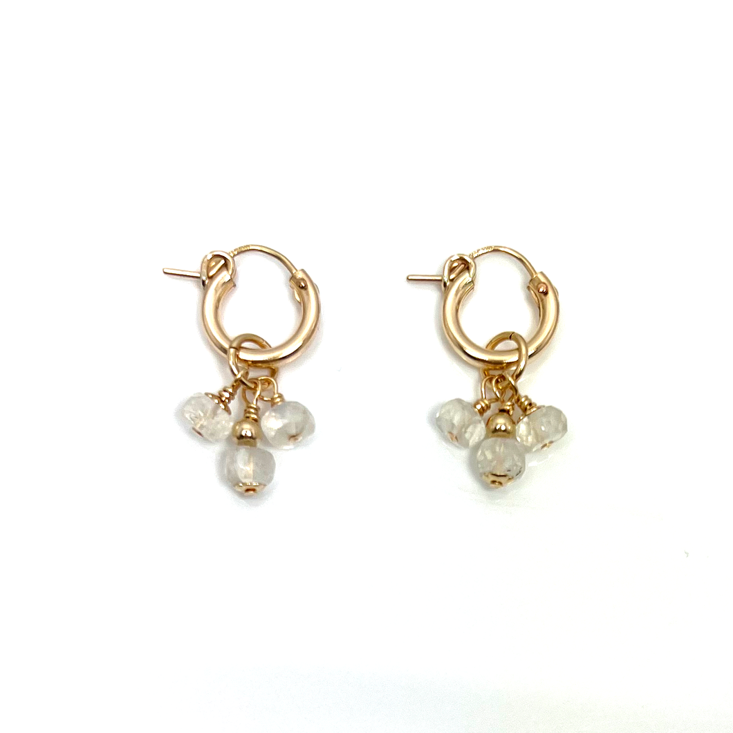Small Hoop Earrings | Gemini Birthstone