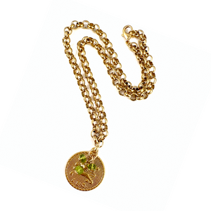 Astrology Coin Necklace | Leo - 22"