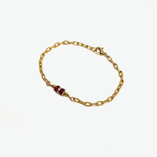 Diamond Paper Clip Chain Bracelet | Libra Birthstone