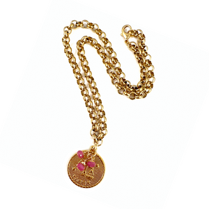 Astrology Coin Necklace | Libra - 22"