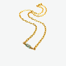 Diamond Paper Clip Necklace | Pisces Birthstone