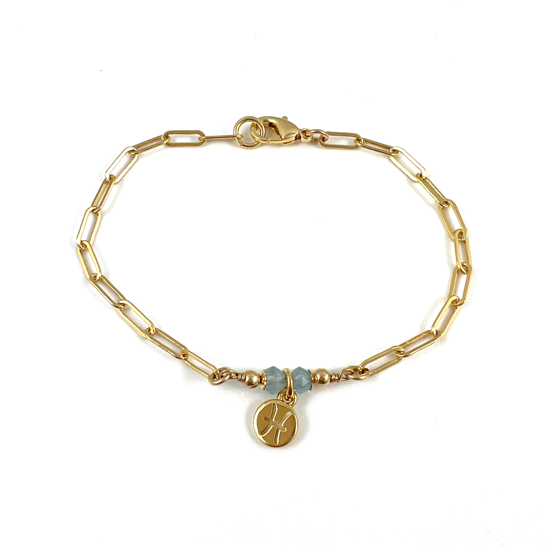 Zodiac Chain Bracelet | Pisces
