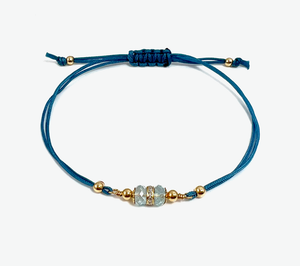 Diamond Cord Bracelet | Pisces Birthstone