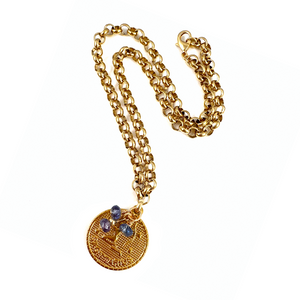 Astrology Coin Necklace | Sagittarius - 22"