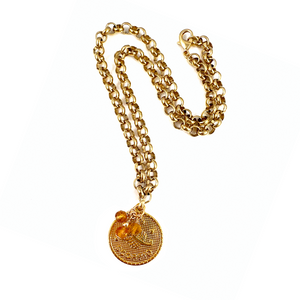 Astrology Coin Necklace | Scorpio - 22"