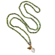 Green Apatite Necklace | Taurus - 28"