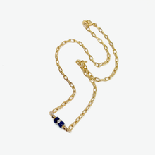 Diamond Paper Clip Chain Necklace | Virgo Birthstone