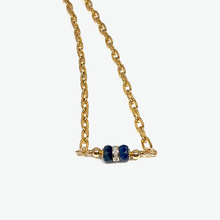 Diamond Paper Clip Chain Necklace | Virgo Birthstone